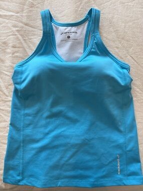 Brooks Women's Turquoise Blue Racerback Tank